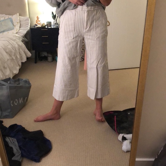 Ann Taylor Flared Pinstripe Pants - Picture 7 of 7